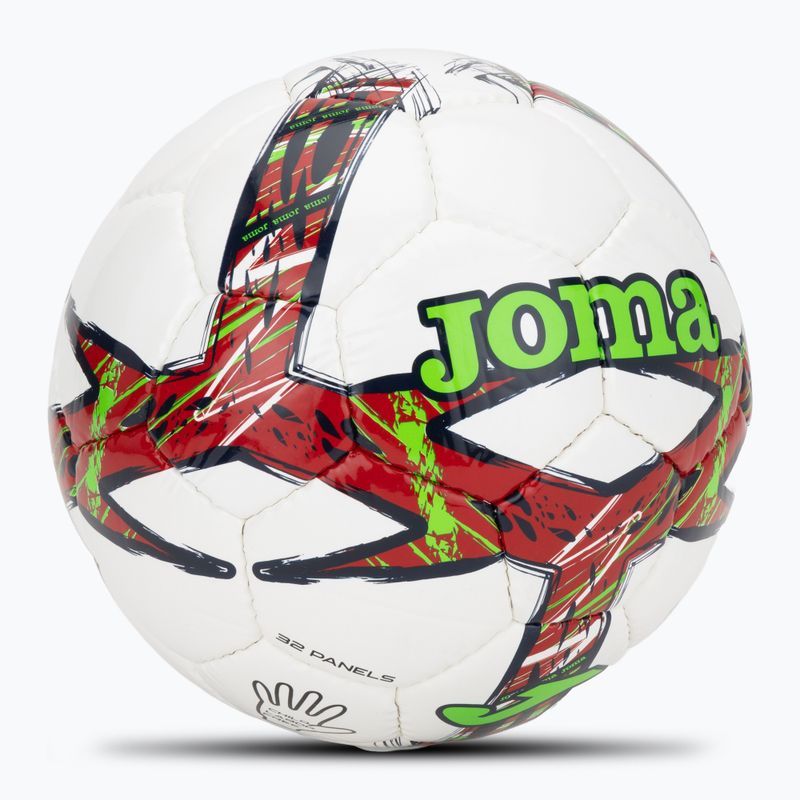 Футбольний м'яч Joma Dali III червоний/флор-зелений розмір 3 2