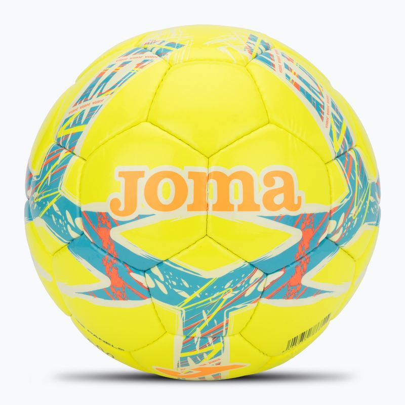 Футбольні м'ячі Joma Dali III жовті/бірюзові, розмір 5