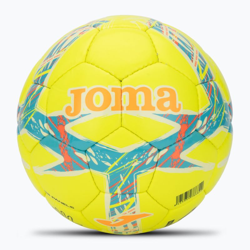 Футбольні м'ячі Joma Dali III жовті/бірюзові, розмір 4