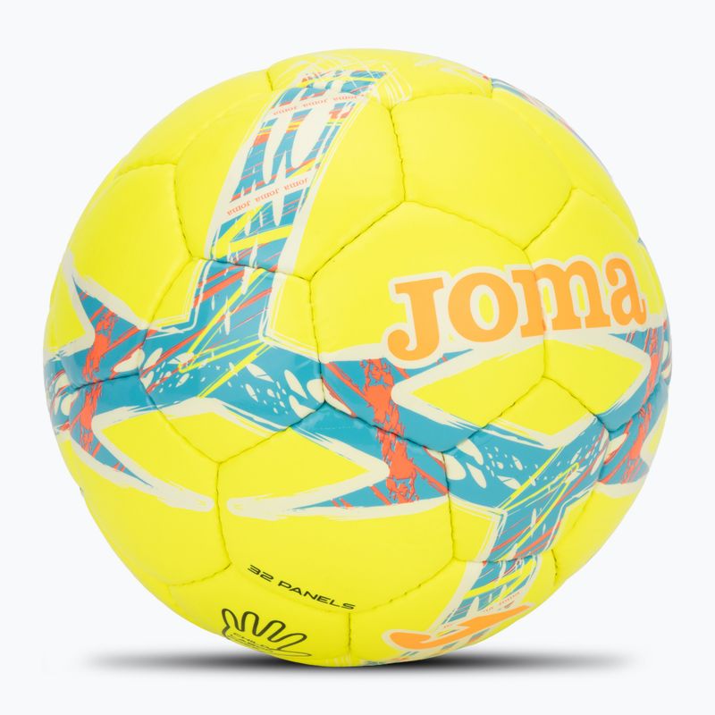 Футбольні м'ячі Joma Dali III жовті/бірюзові, розмір 3 2