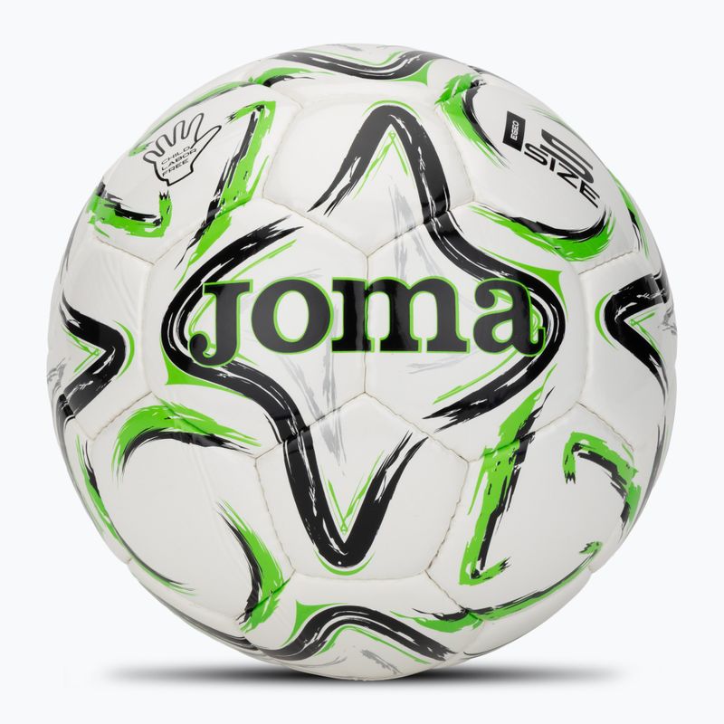 М'яч футбольний Joma Egeo II black/fluor green розмір 5