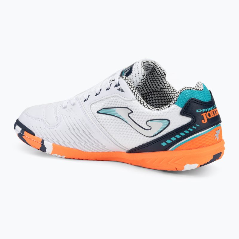Кросівки футбольні чоловічі Joma Dribling IN white/orange 3