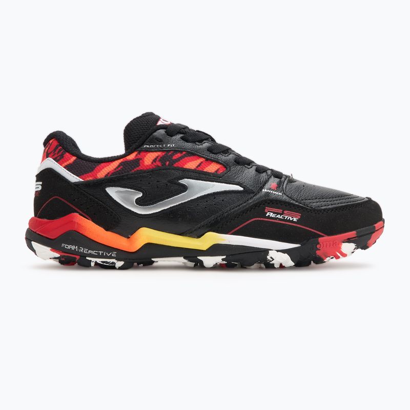 Чоловічі футбольні бутси Joma FS Reactive TF чорні/червоні 2