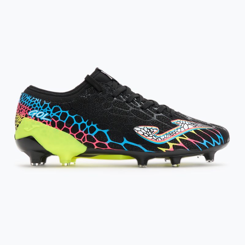 Кросівки футбольні чоловічі Joma Gol FG black/lemon fluor 2
