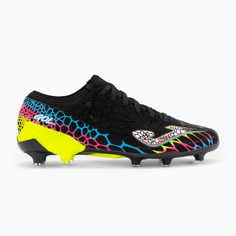 Кросівки футбольні чоловічі Joma Gol FG black/lemon fluor 8