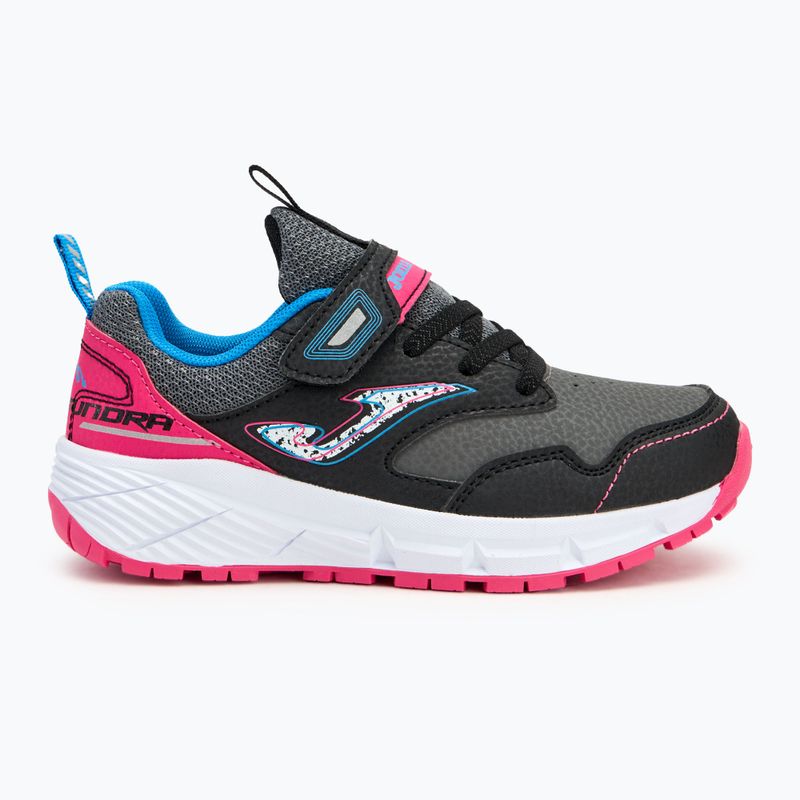 Дитячі бігові кросівки Joma Tundra чорні/помаранчеві шафранові 2