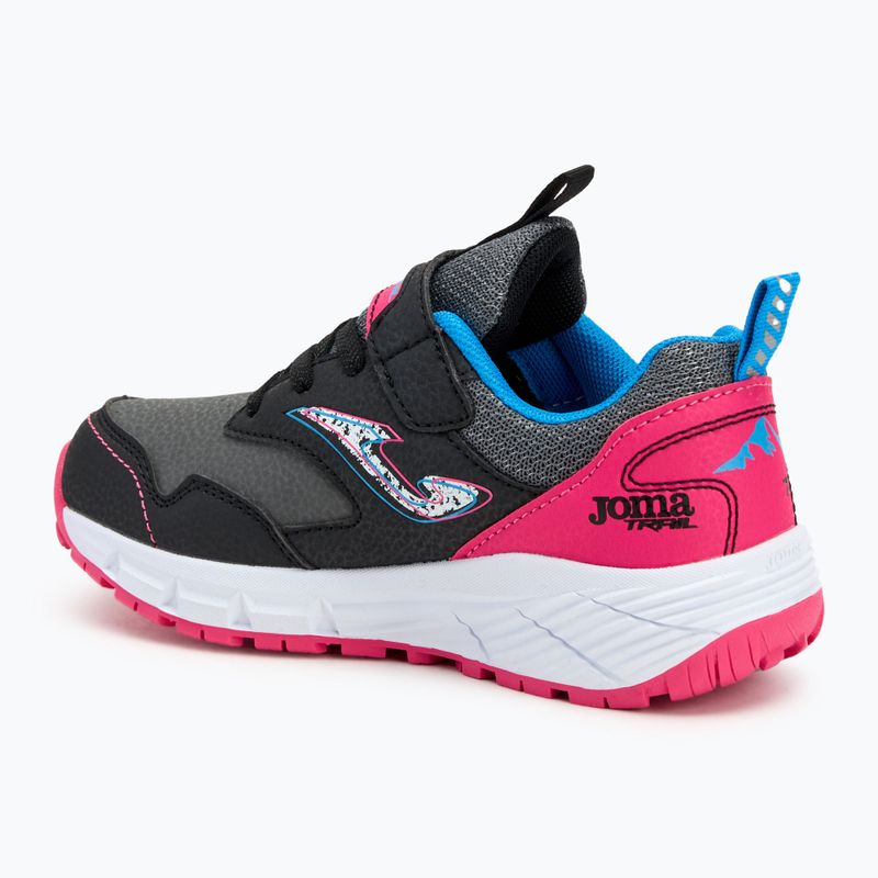 Дитячі бігові кросівки Joma Tundra чорні/помаранчеві шафранові 3