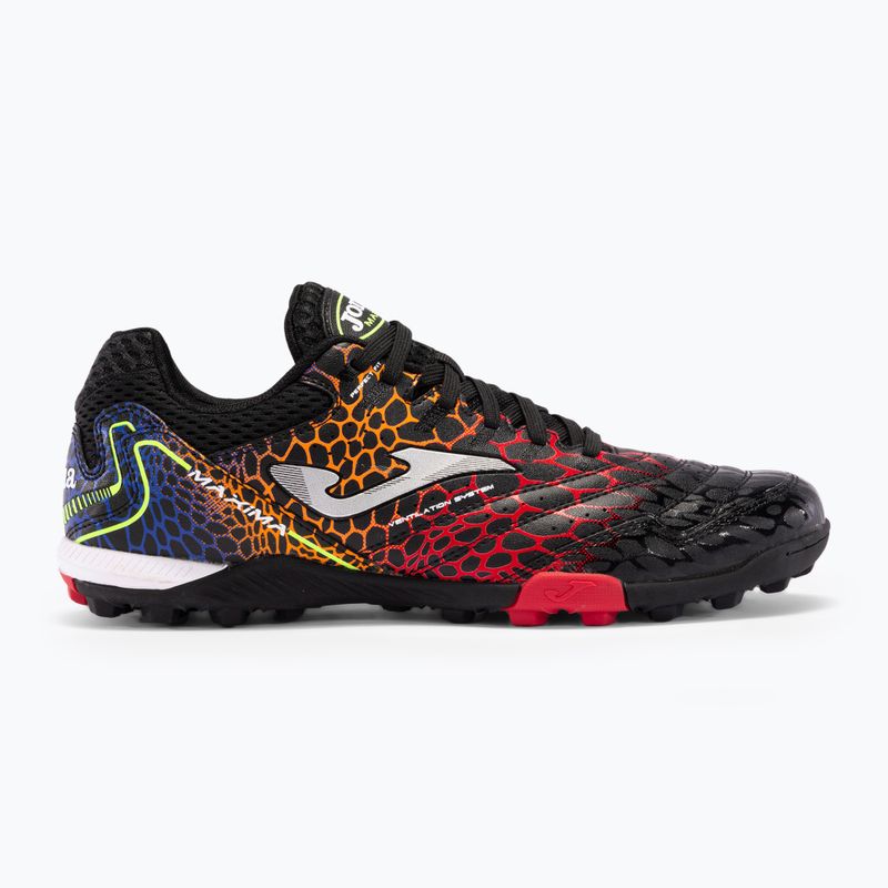 Чоловічі футбольні бутси Joma Maxima TF чорні/червоні 8