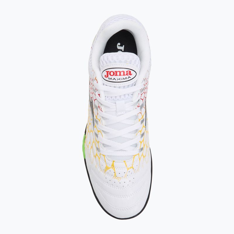 Чоловічі футбольні бутси Joma Maxima TF білі/жовті 5
