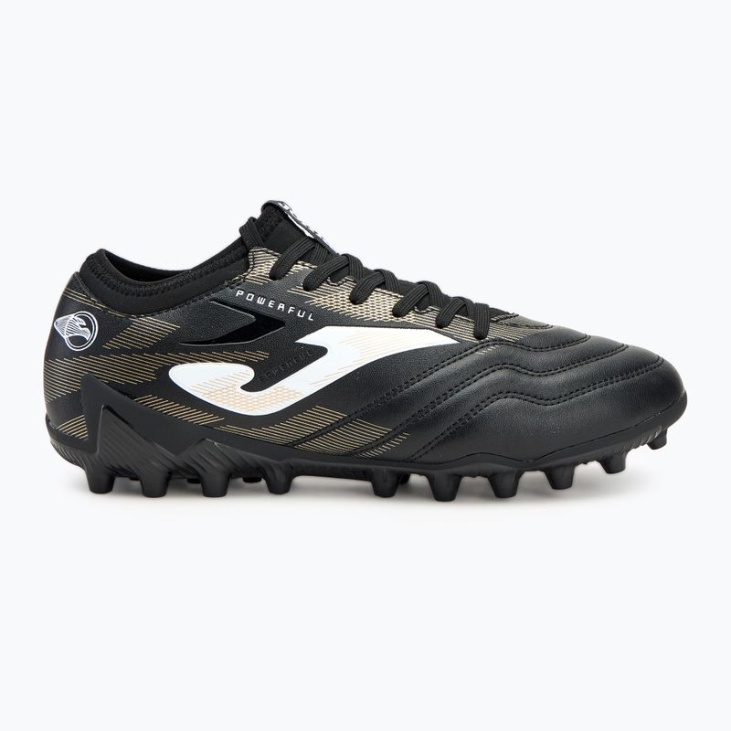 Кросівки футбольні чоловічі Joma Powerful AG black/gold 2