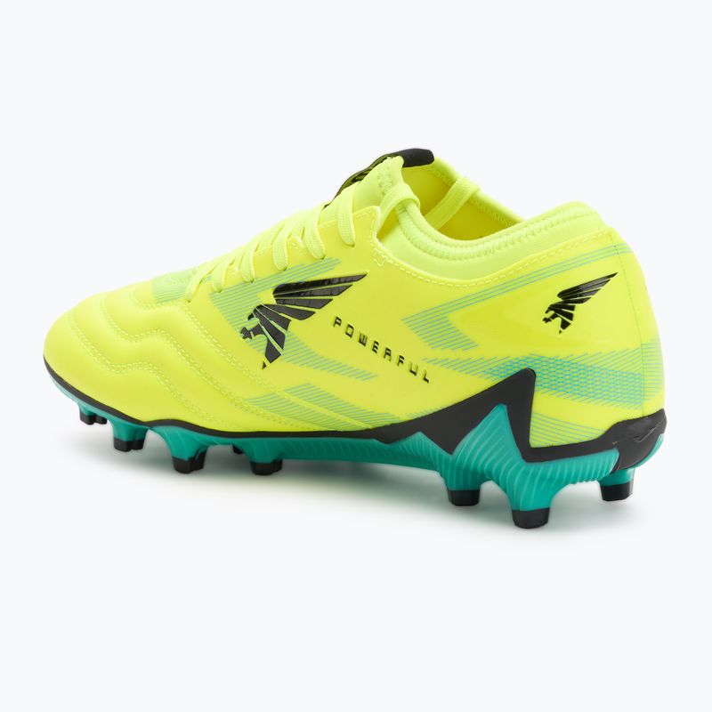 Чоловічі футбольні бутси Joma Powerful FG лимонний фтор/бірюза 3