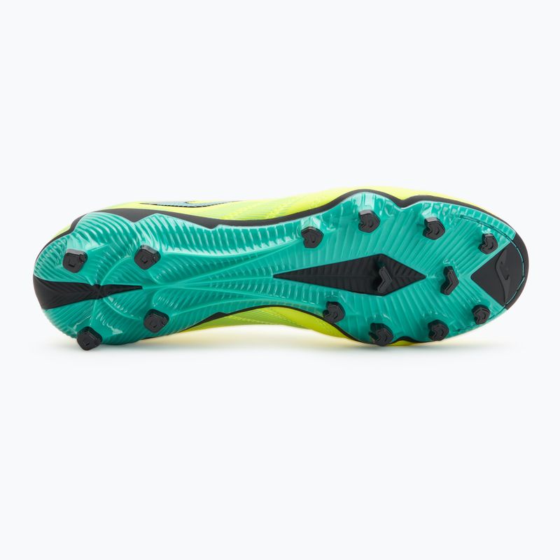 Чоловічі футбольні бутси Joma Powerful FG лимонний фтор/бірюза 4