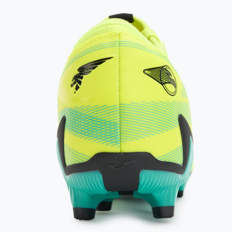 Чоловічі футбольні бутси Joma Powerful FG лимонний фтор/бірюза 6