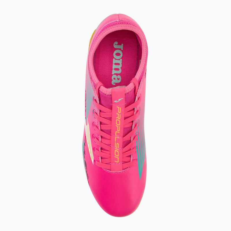 Кросівки футбольні чоловічі Joma Propulsion FG pink/yellow 5