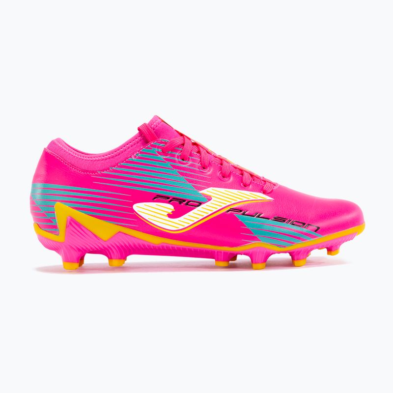 Кросівки футбольні чоловічі Joma Propulsion FG pink/yellow 8