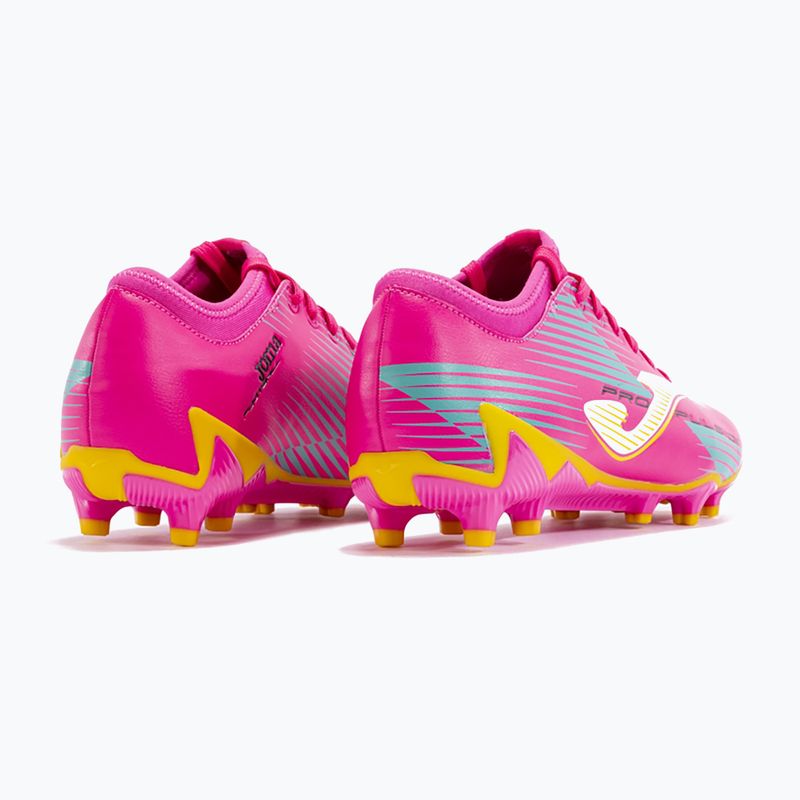 Кросівки футбольні чоловічі Joma Propulsion FG pink/yellow 10