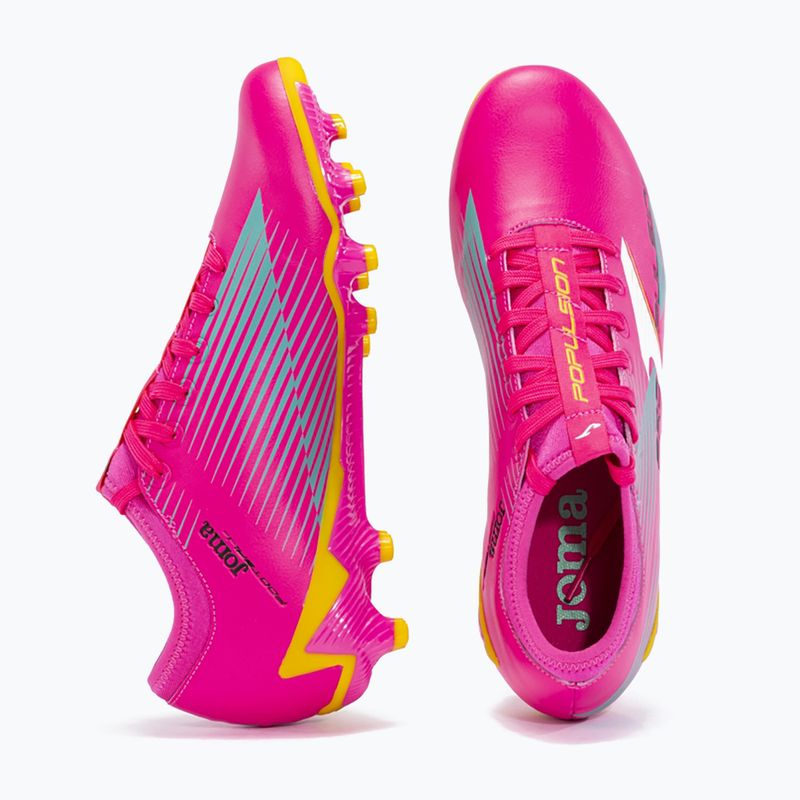 Кросівки футбольні чоловічі Joma Propulsion FG pink/yellow 11