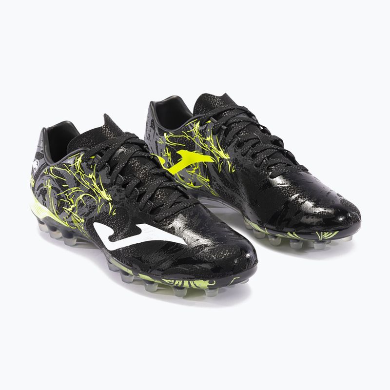 Кросівки футбольні чоловічі Supercopa AG black/lemon fluor 9