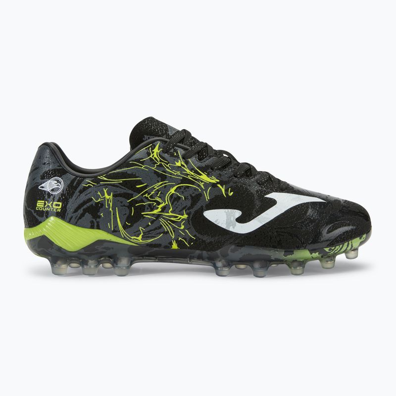 Кросівки футбольні чоловічі Supercopa AG black/lemon fluor 2
