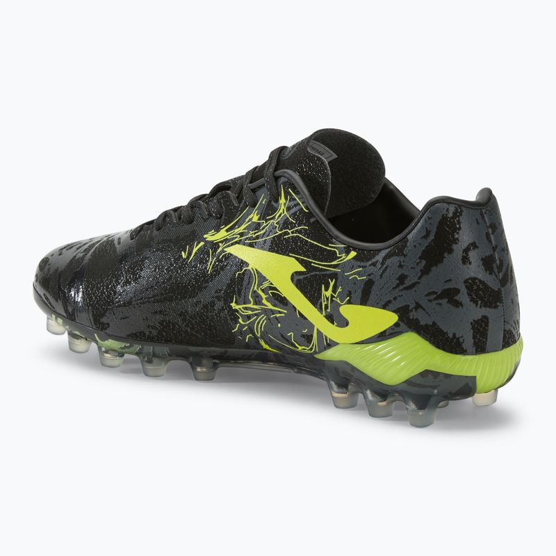 Кросівки футбольні чоловічі Supercopa AG black/lemon fluor 3