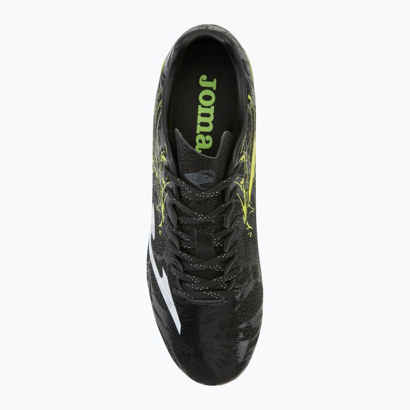 Кросівки футбольні чоловічі Supercopa AG black/lemon fluor 5