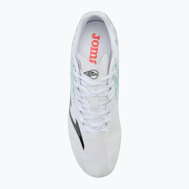 Кросівки футбольні чоловічі Supercopa AG white/turquoise 5