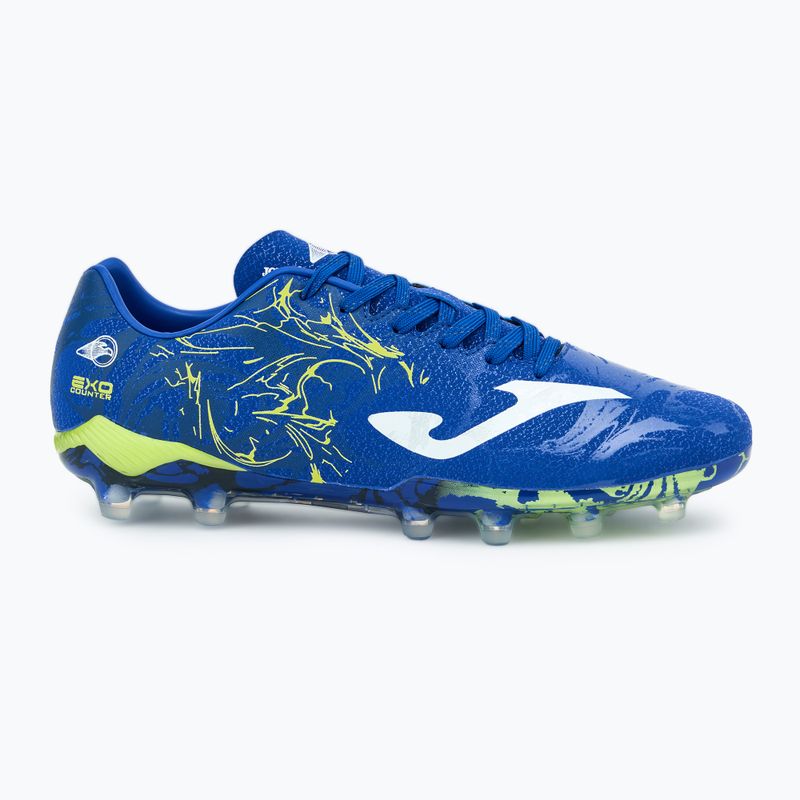 Кросівки футбольні чоловічі Joma Supercopa FG royal/lemon fluor 2