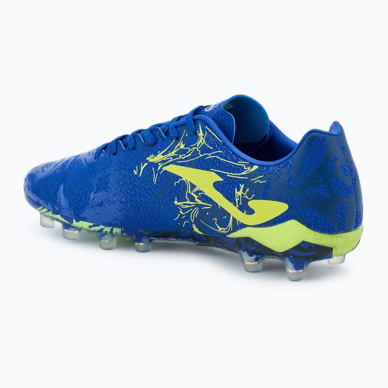 Кросівки футбольні чоловічі Joma Supercopa FG royal/lemon fluor 3