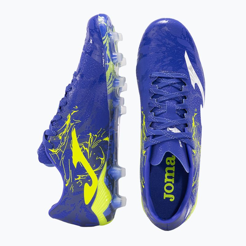 Кросівки футбольні чоловічі Joma Supercopa FG royal/lemon fluor 11