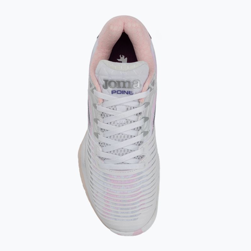 Кросівки тенісні жіночі Joma Point Lady AC white/pink 5