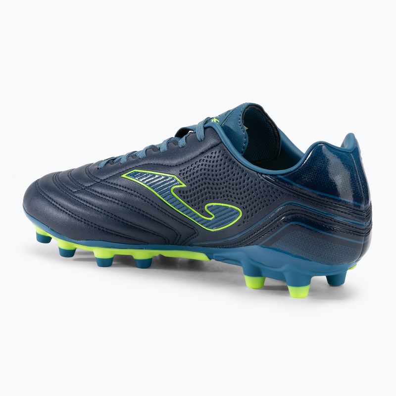 Кросівки футбольні чоловічі Joma Aguila FG navy/green fluor 3