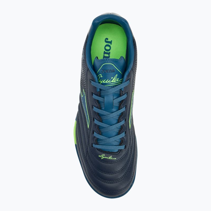 Кросівки футбольні чоловічі Joma Aguila TF navy/green fluor 5