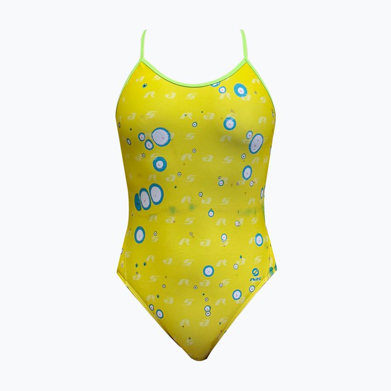 Купальник суцільний жіночий RAS Fluid Race Back yellow