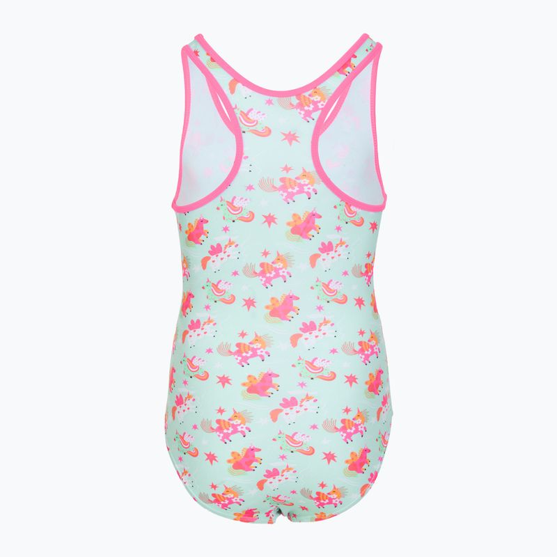 Купальник суцільний дитячий RAS Unicorn Classic Back aqua 2