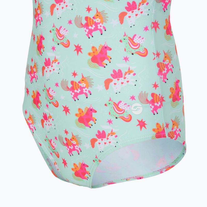 Купальник суцільний дитячий RAS Unicorn Classic Back aqua 3