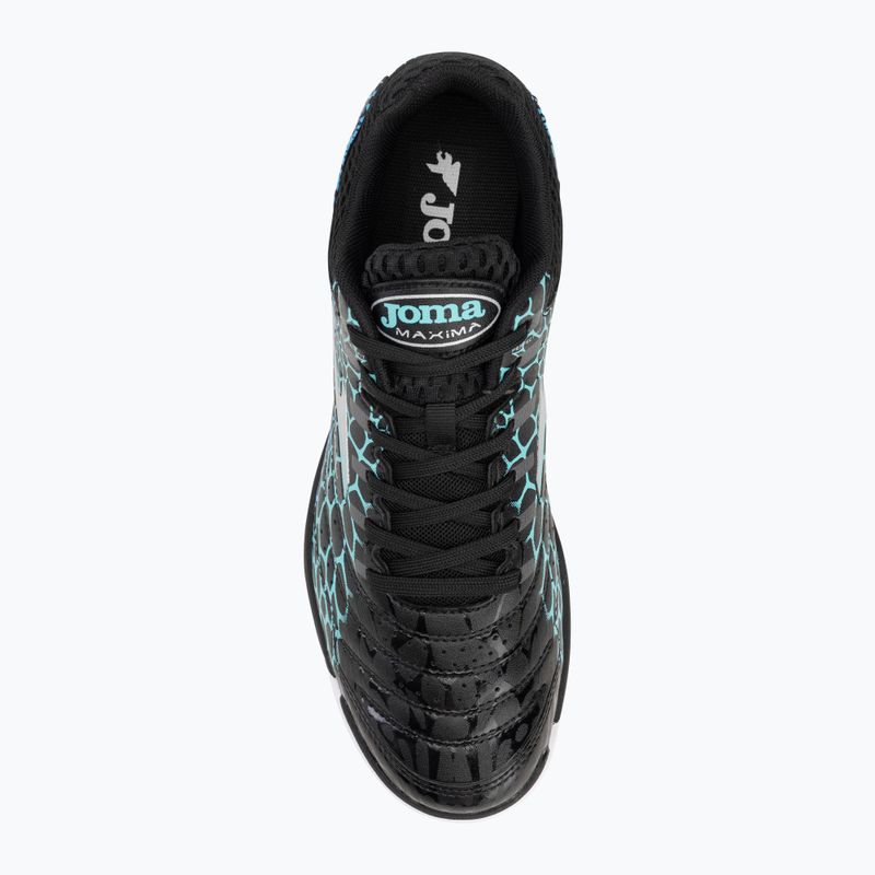 Кросівки футбольні чоловічі Joma Maxima IN black/turquoise 5