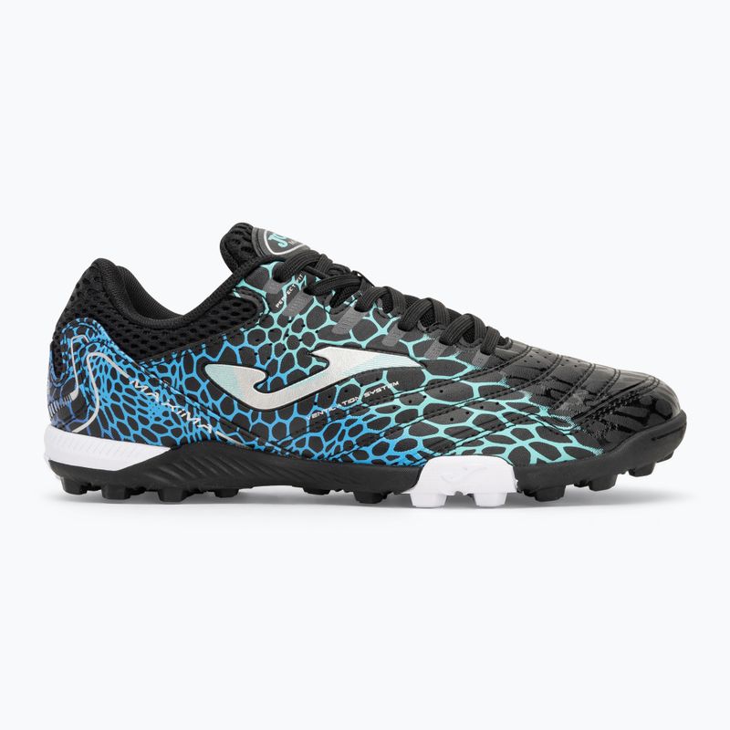 Кросівки футбольні чоловічі Joma Maxima TF black/turquoise 2