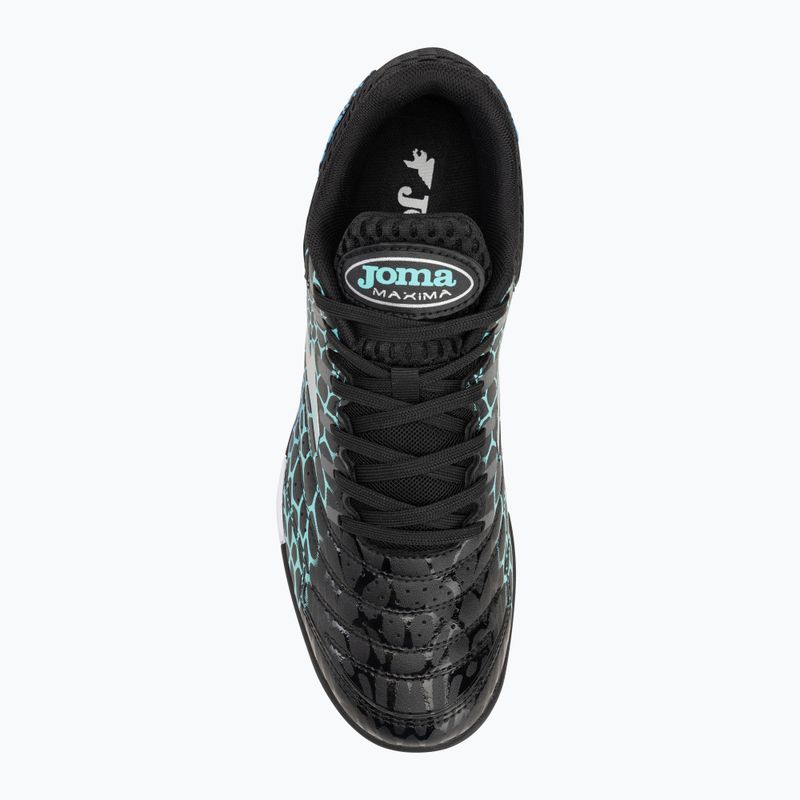 Кросівки футбольні чоловічі Joma Maxima TF black/turquoise 5