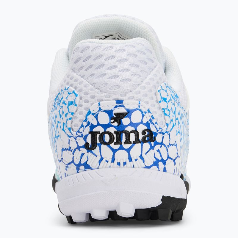 Кросівки футбольні чоловічі Joma Maxima TF white/turquoise 6
