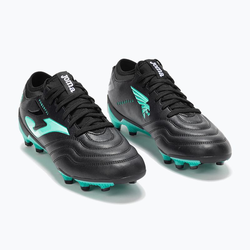Кросівки футбольні чоловічі Joma Powerful FG black turquoise 9