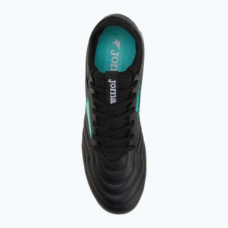 Кросівки футбольні чоловічі Joma Powerful FG black turquoise 5