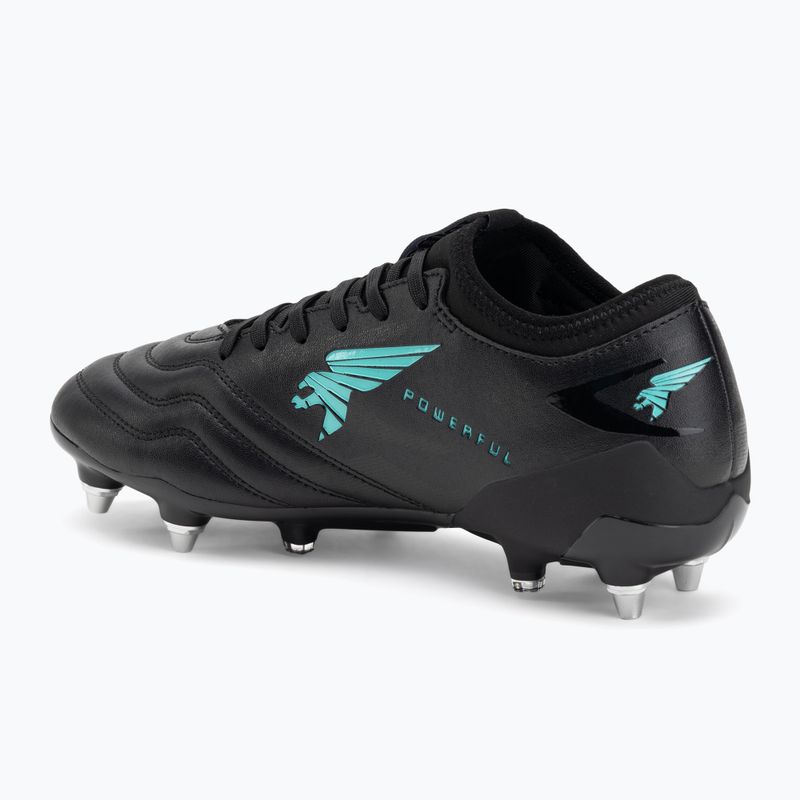 Кросівки футбольні чоловічі Joma Powerful SG black turquoise 3