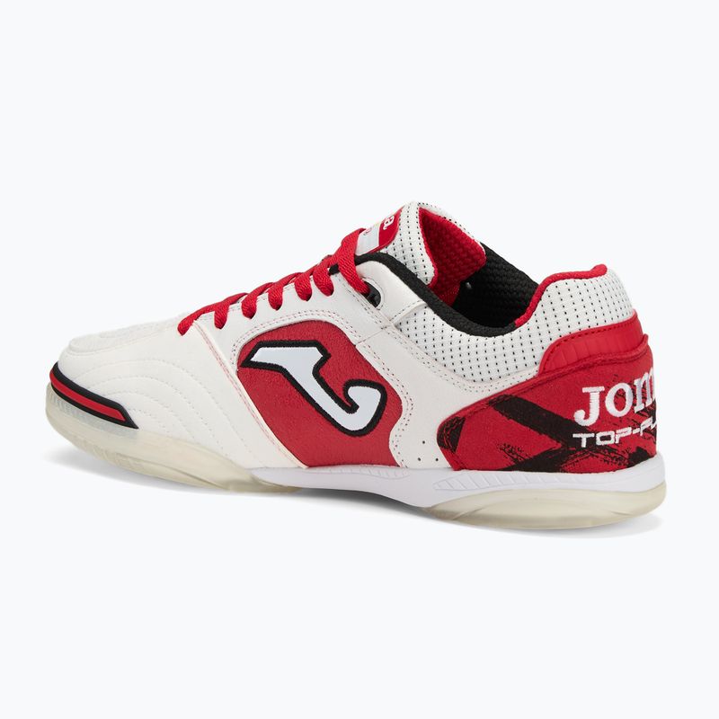 Кросівки футбольні чоловічі Joma Top Flex IN white/red 3