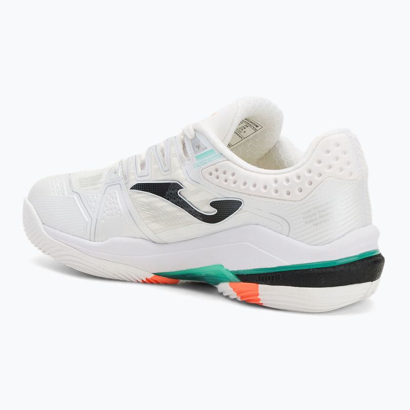 Кросівки для паделю чоловічі Joma Slam OM white/ turquoise 3