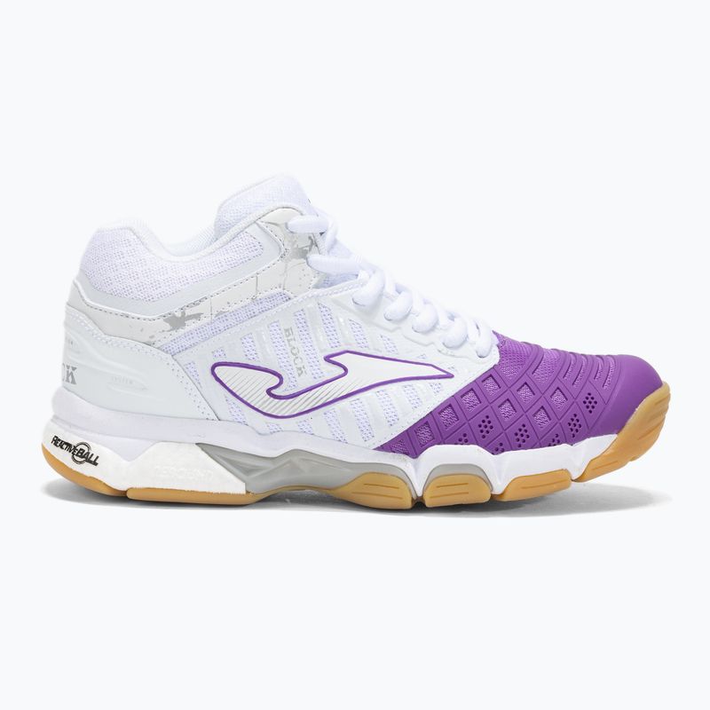 Кросівки волейбольні жіночі Joma V.Blok white/violet 8
