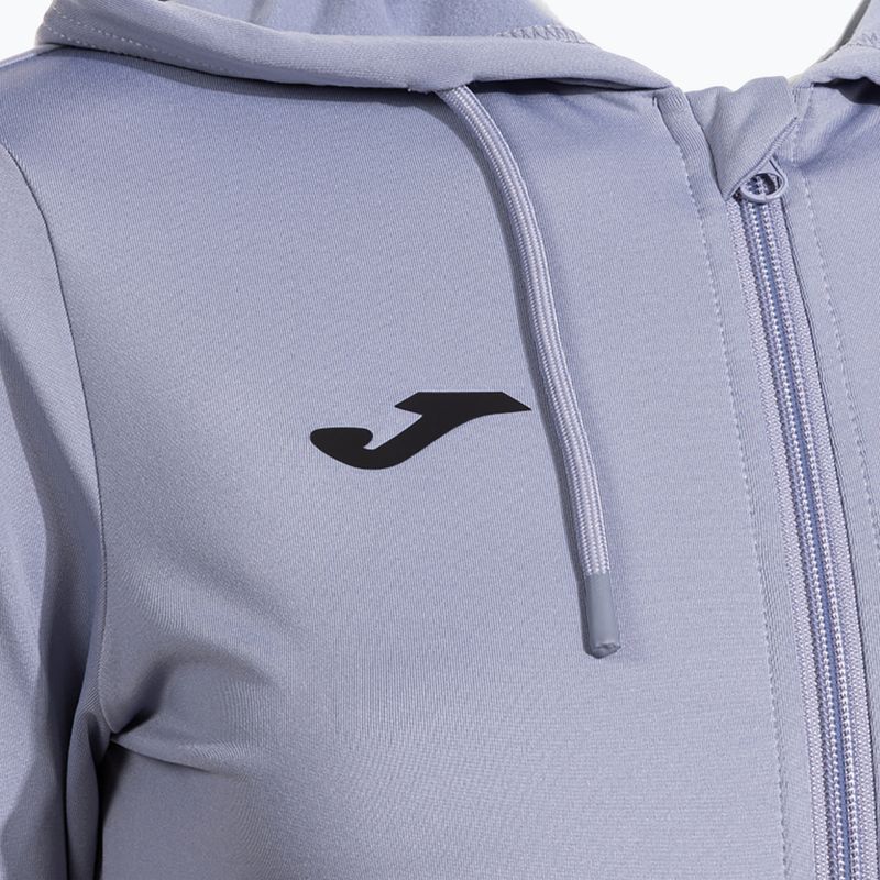 Кофта тенісна жіноча Joma Sculpture II Zip-Up Hoodie W blue 3
