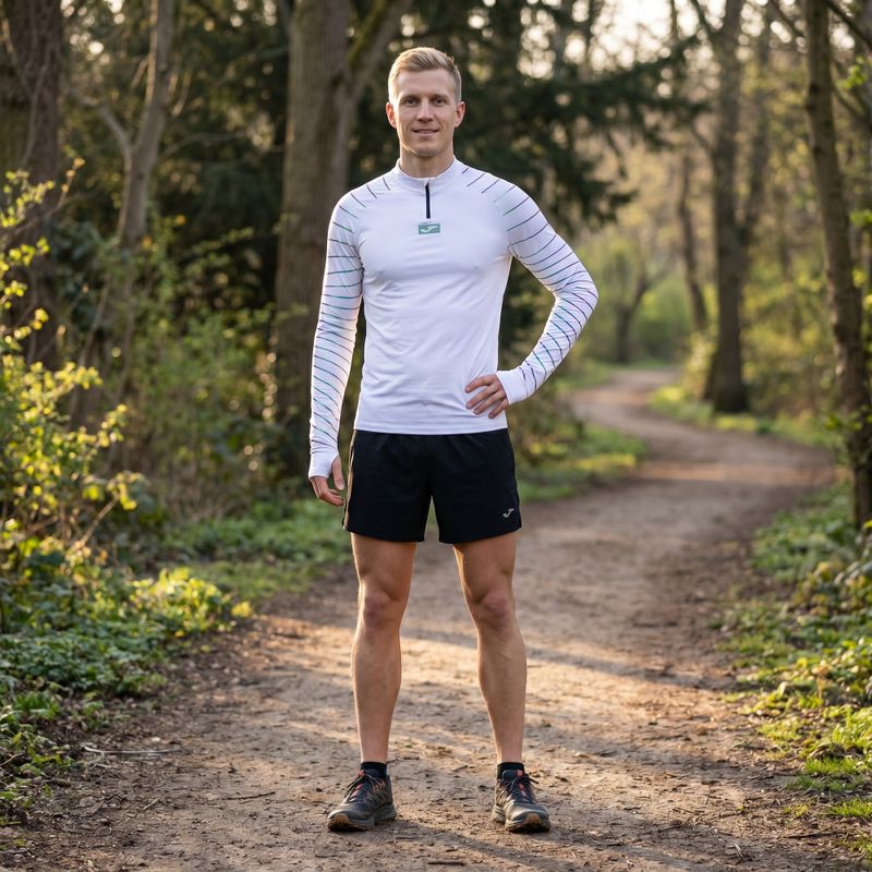 Лонгслів для бігу чоловічий Joma R-Night white 9