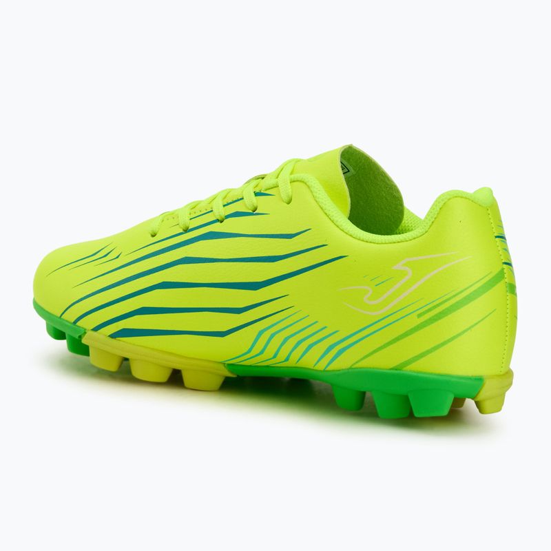 Кросівки футбольні дитячі Joma Propulsion Jr HG fluor lemon 3