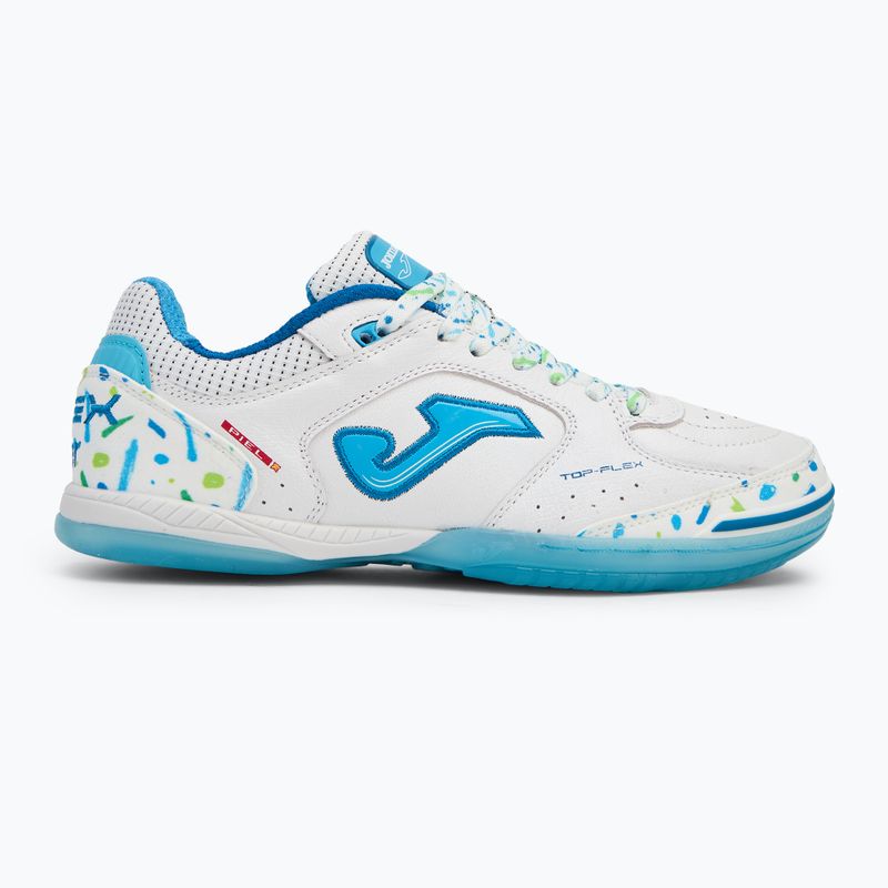 Кросівки футбольні чоловічі Joma Top Flex IN white/blue 2