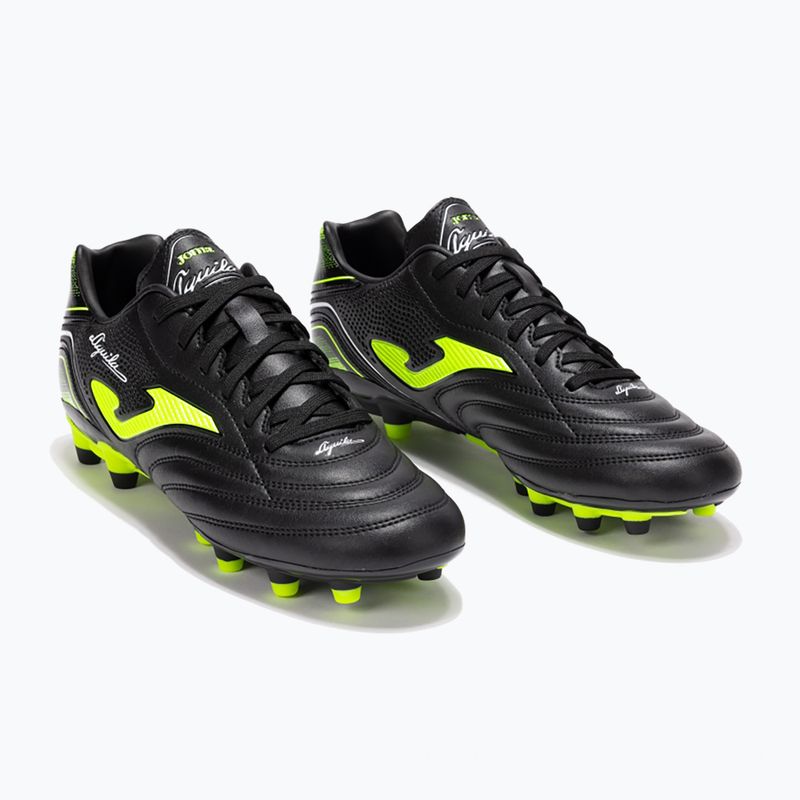 Кросівки футбольні чоловічі Joma Aguila FG black/yellow 9